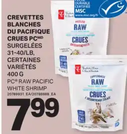 L'Intermarché CREVETTES BLANCHES DU PACIFIQUE CRUES | RAW PACIFIC WHITE SHRIMP, 31-40/LB, 400 G offer