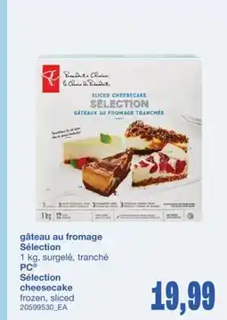 Wholesale Club GÂTEAU AU FROMAGE SÉLECTION, 1 KG offer