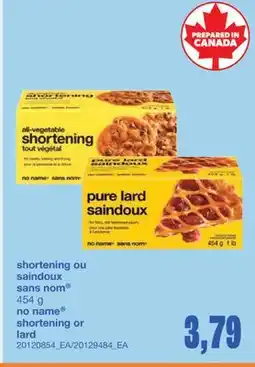 Wholesale Club SHORTENING OU SAINDOUX, 454 g offer