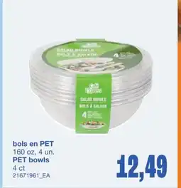Wholesale Club BOLS EN PET, 160 OZ, 4 UN offer