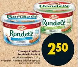 L'Intermarché FROMAGE À TARTINER PRÉSIDENT | RONDELÉ CHEESE SPREAD, 125 G offer