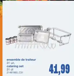 Wholesale Club ENSEMBLE DE TRAITEUR, 31 UN offer
