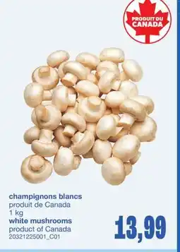 Wholesale Club CHAMPIGNONS BLANCS, 1 KG offer