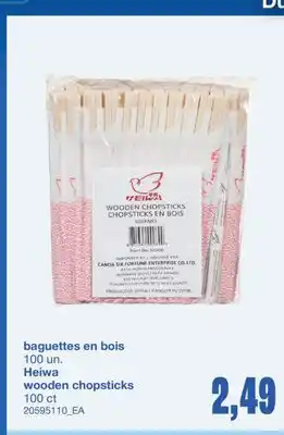 Wholesale Club BAGUETTES EN BOIS, 100 UN offer