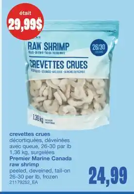 Wholesale Club CREVETTES CRUES, 1,36 KG offer