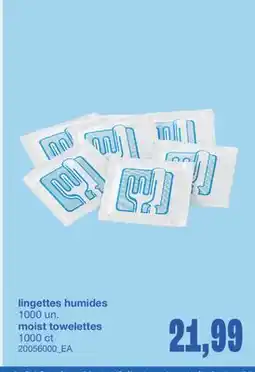 Wholesale Club LINGETTES HUMIDES, 1000 UN offer