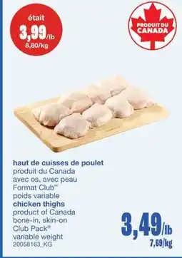 Wholesale Club HAUT DE CUISSES DE POULET offer