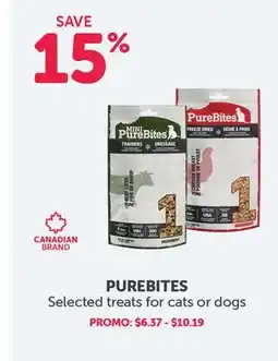 Mondou PUREBITES treats for cats or dogs offer
