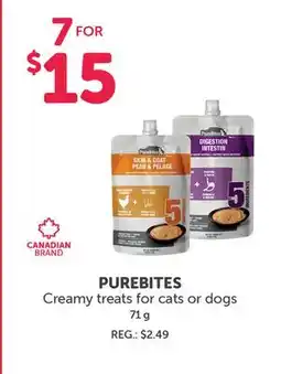 Mondou PUREBITES Creamy treats for cats or dogs offer