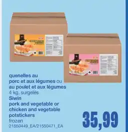 Wholesale Club QUENELLES AU PORC ET AUX LÉGUMES OU AU POULET ET AUX LÉGUMES, 4 KG offer