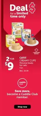 Mondou CATIT CREAMY CUPS Mousse treats for cats offer