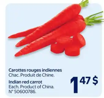 Walmart Carottes rouges indiennes offer