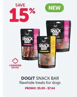 Mondou DOGIT SNACK BAR Rawhide treats for dogs offer