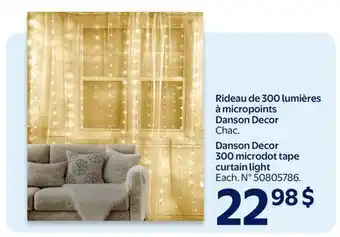 Walmart Rideau de 300 lumières à micropoints Danson Decor offer