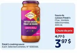 Walmart Sauce de cuisson Patak's offer