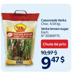 Walmart Cassonade Verka offer