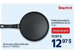 Walmart Poêle polyvalente antiadhésive 25 cm Starfrit offer