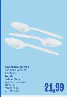 Wholesale Club COUTELLERIE EN VRAC, 1 000 UN offer
