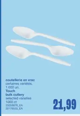 Wholesale Club COUTELLERIE EN VRAC, 1 000 UN offer