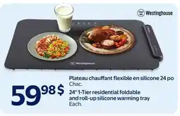 Walmart Plateau chauffant flexible en silicone 24 po offer