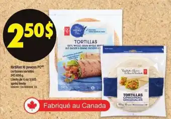 Maxi Tortillas 10 pouces PC offer