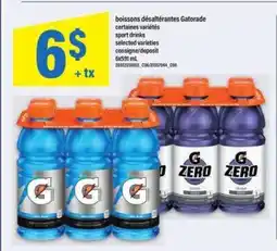 Maxi BOISSONS DÉSALTÉRANTES GATORADE offer