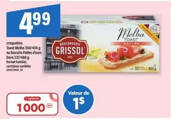 Maxi Boulangerie Grissol Melba Toast offer