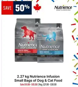 Ren’s Pets Depot Nutrience Infusion Small Bags of Dog & Cat Food offer