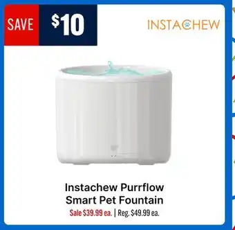 Ren’s Pets Depot Instachew Purrflow Smart Pet Fountain offer