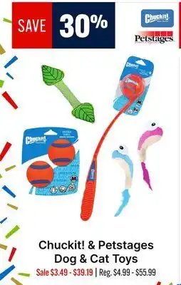 Ren’s Pets Depot Chuckit! & Petstages Dog & Cat Toys offer