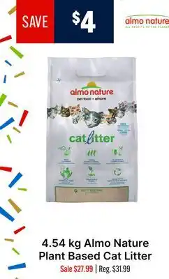 Ren’s Pets Depot Almo Nature Plant Based Cat Litter offer