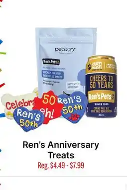 Ren’s Pets Depot Ren's Anniversary Treats offer