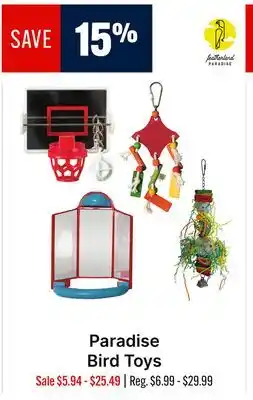 Ren’s Pets Depot Paradise Bird Toys offer
