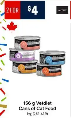 Ren’s Pets Depot 156 g Vetdiet Cans of Cat Food offer