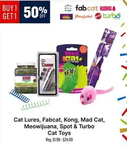 Ren’s Pets Depot Cat Lures, Fabcat, Kong, Mad Cat, Meowijuana, Spot & Turbo Cat Toys offer