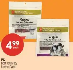 Shoppers Drug Mart PC beef jerky offer