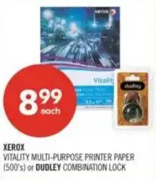 Shoppers Drug Mart Xerox or dudly combination lock offer