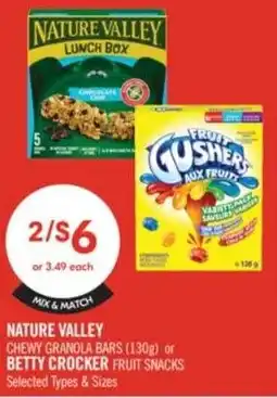 Shoppers Drug Mart Nature valley chewy granola bars offer
