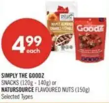 Shoppers Drug Mart Simply the goodz snacks offer