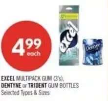 Shoppers Drug Mart Excel multipack gum offer