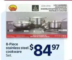 Walmart 8-Piece stainless steel cookware Set offer