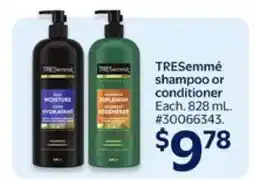 Walmart TRESemmé Shampoo or Conditioner offer