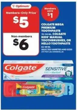 Real Canadian Superstore Colgate Mega Premium Toothpaste offer