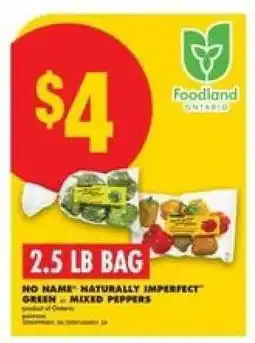 No Frills NO NAME NATURALLY IMPERFECT GREEN & MIXED PEPPERS offer