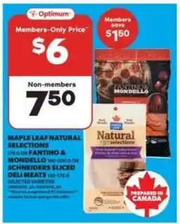 Real Canadian Superstore MAPLE LEAF NATURAL SELECTIONS offer