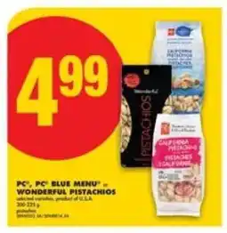 No Frills PC, PC Blue Menu, Wonderful Pistachios offer
