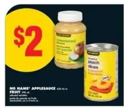 No Frills NO NAME Applesauce / Fruit offer