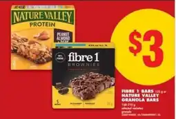 No Frills Fibre 1 Bars or Nature Valley Granola Bars offer