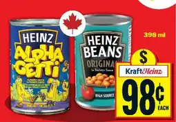 Food Basics Heinz Alphagetti or Beans offer