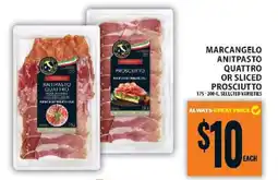 Food Basics Marcangelo Antipasto Quattro or Sliced Prosciutto offer